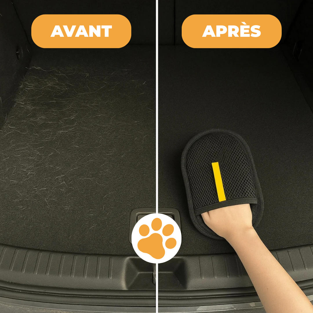 Gant Anti-Poils Chiens et Chats - Réutilisable & Écologique