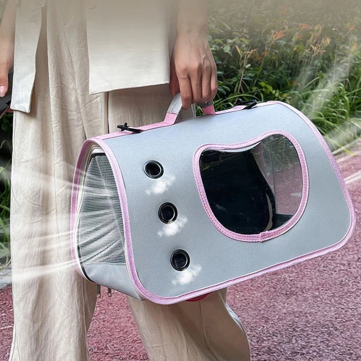 Sac transport chat - Coque rigide aérée avec hublot