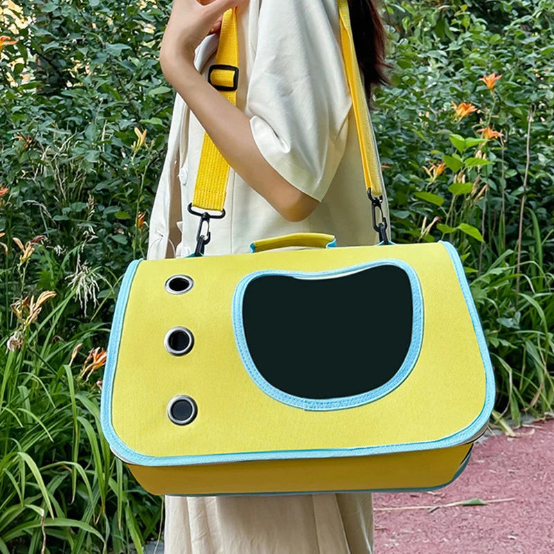 Sac transport chat - Coque rigide aérée avec hublot