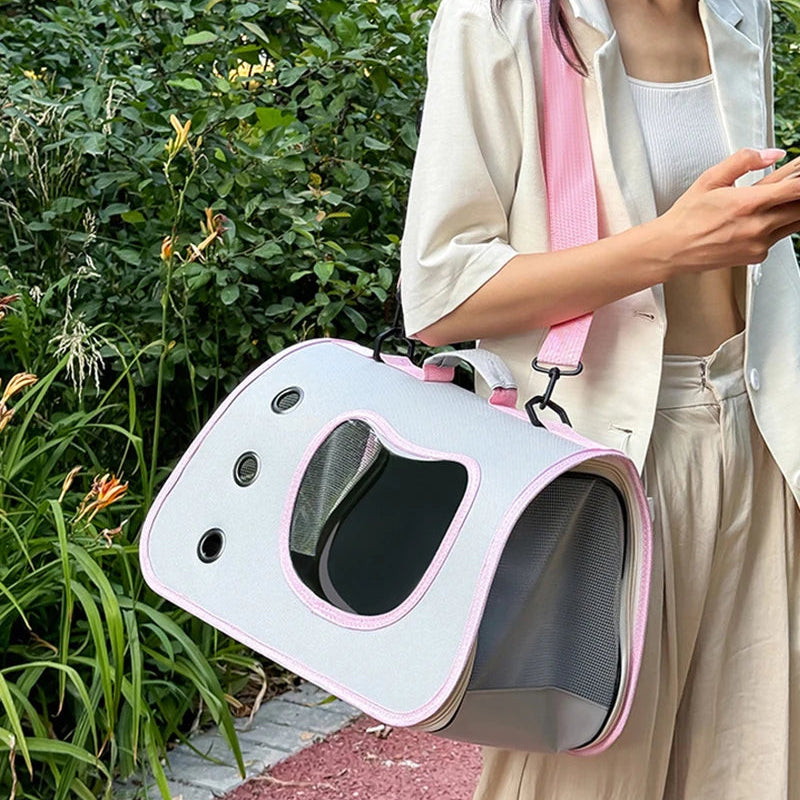 Sac transport chat - Coque rigide aérée avec hublot