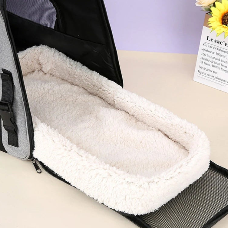 Sac transport chat - Souple avec ouverture frontale