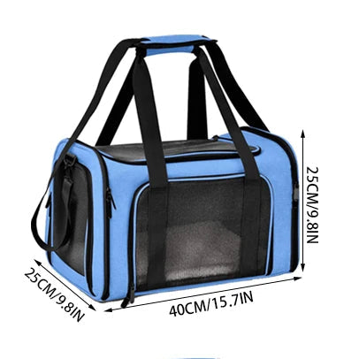 Sac transport chat - Grand format souple avec ouverture au dessus