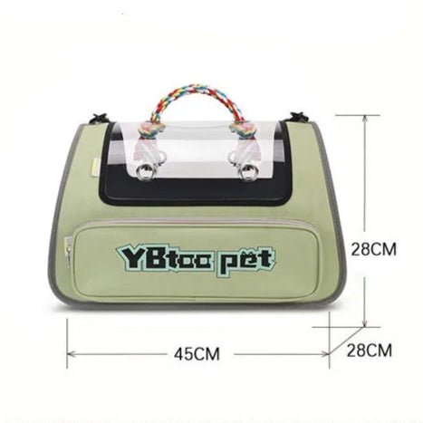 Sac transport chat - Panoramique transparent rigide