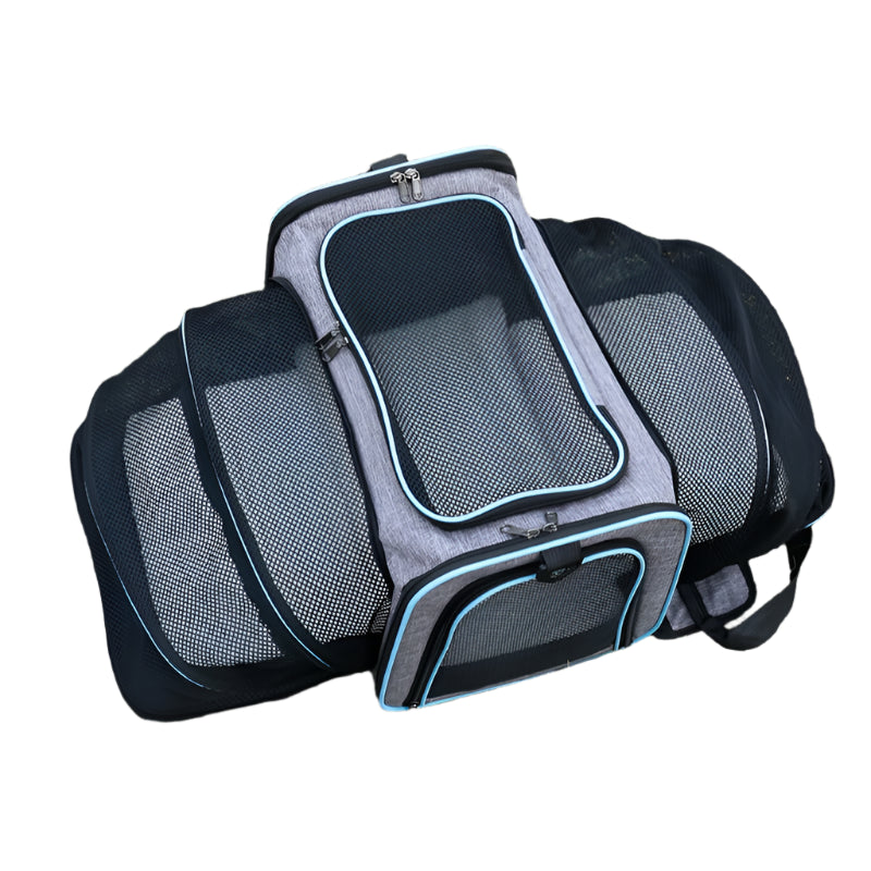 Sac transport chat - Extensible 3-en-1 avec zones d’aération filet
