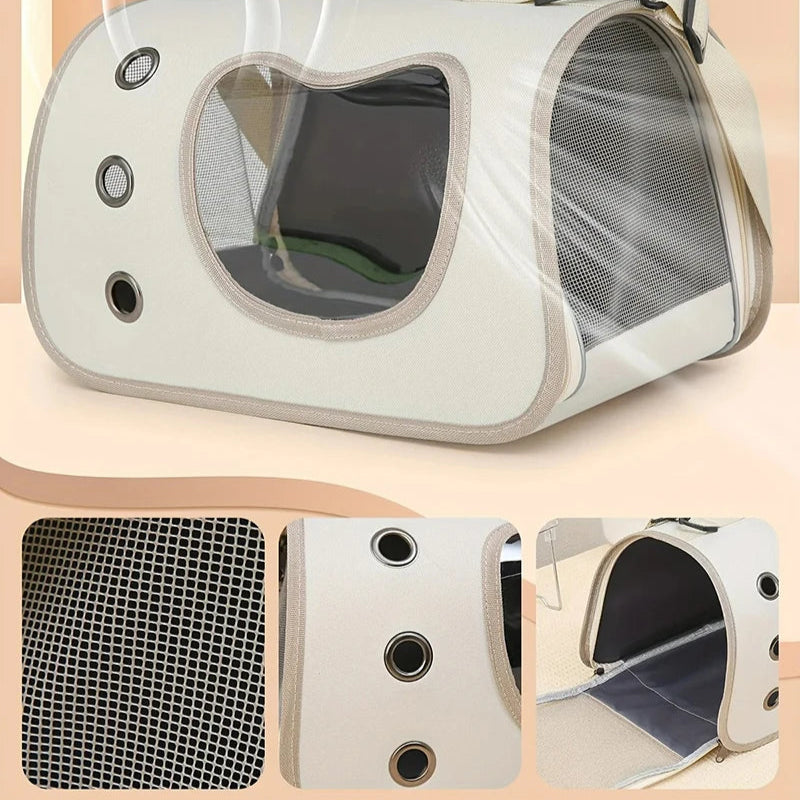 Sac transport chat - Coque rigide aérée avec hublot