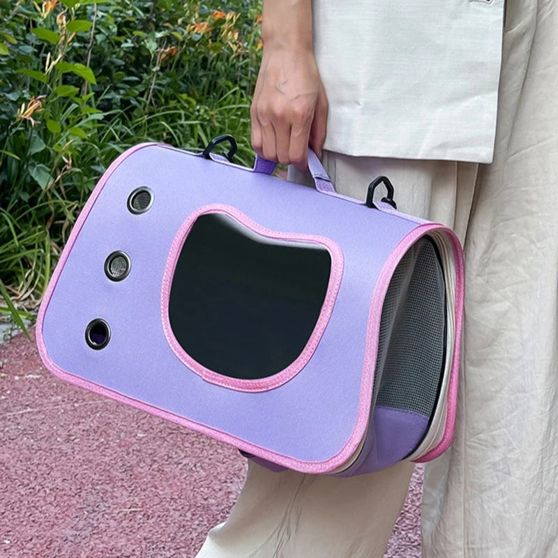 Sac transport chat - Coque rigide aérée avec hublot