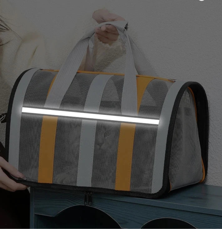 Sac transport chat - Design souple avec filet respirant
