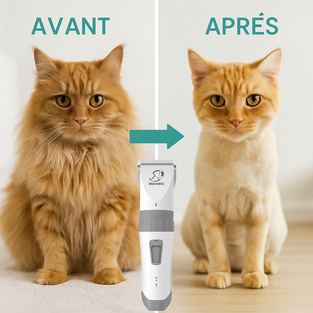 Tondeuse Professionnelle Chat Poil Long – Faible Bruit, Haute Performance