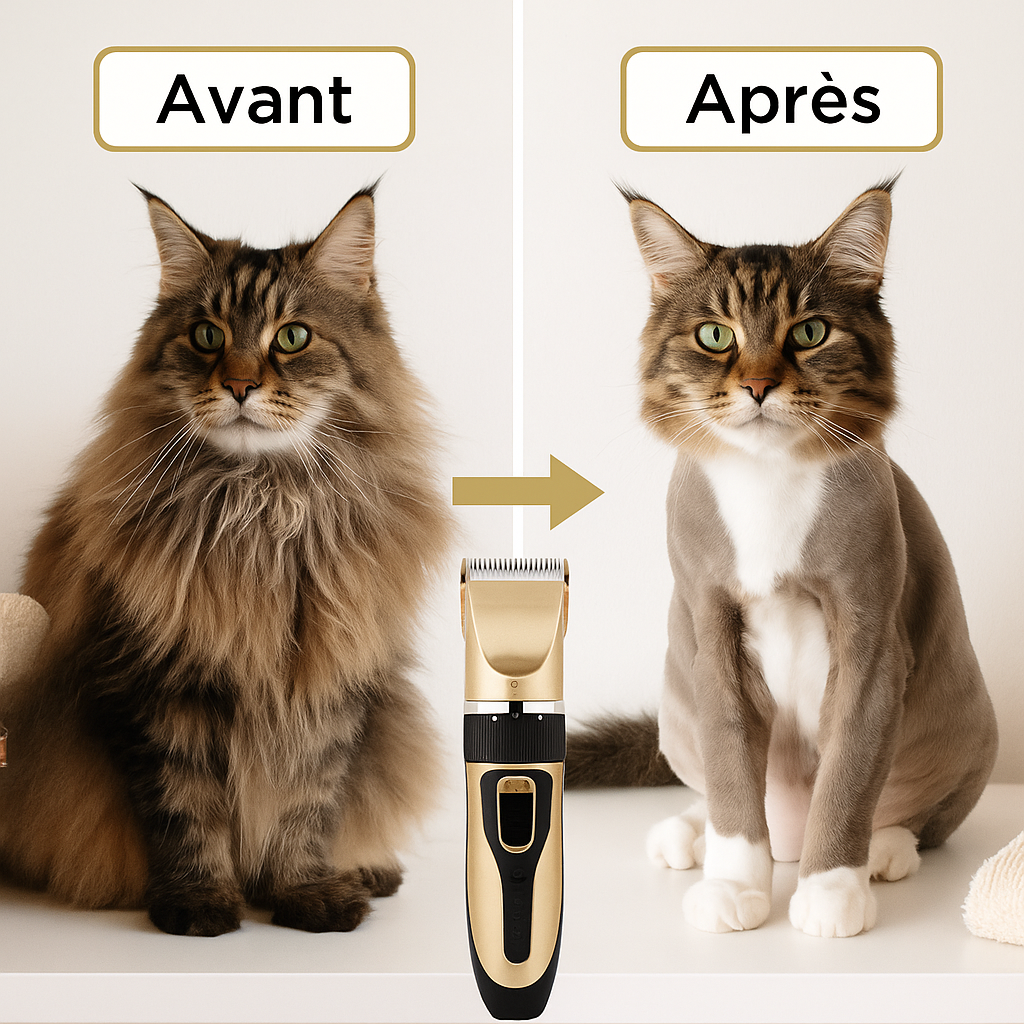 Tondeuse Sans Fil pour Chat – Coupe Douce et Précise
