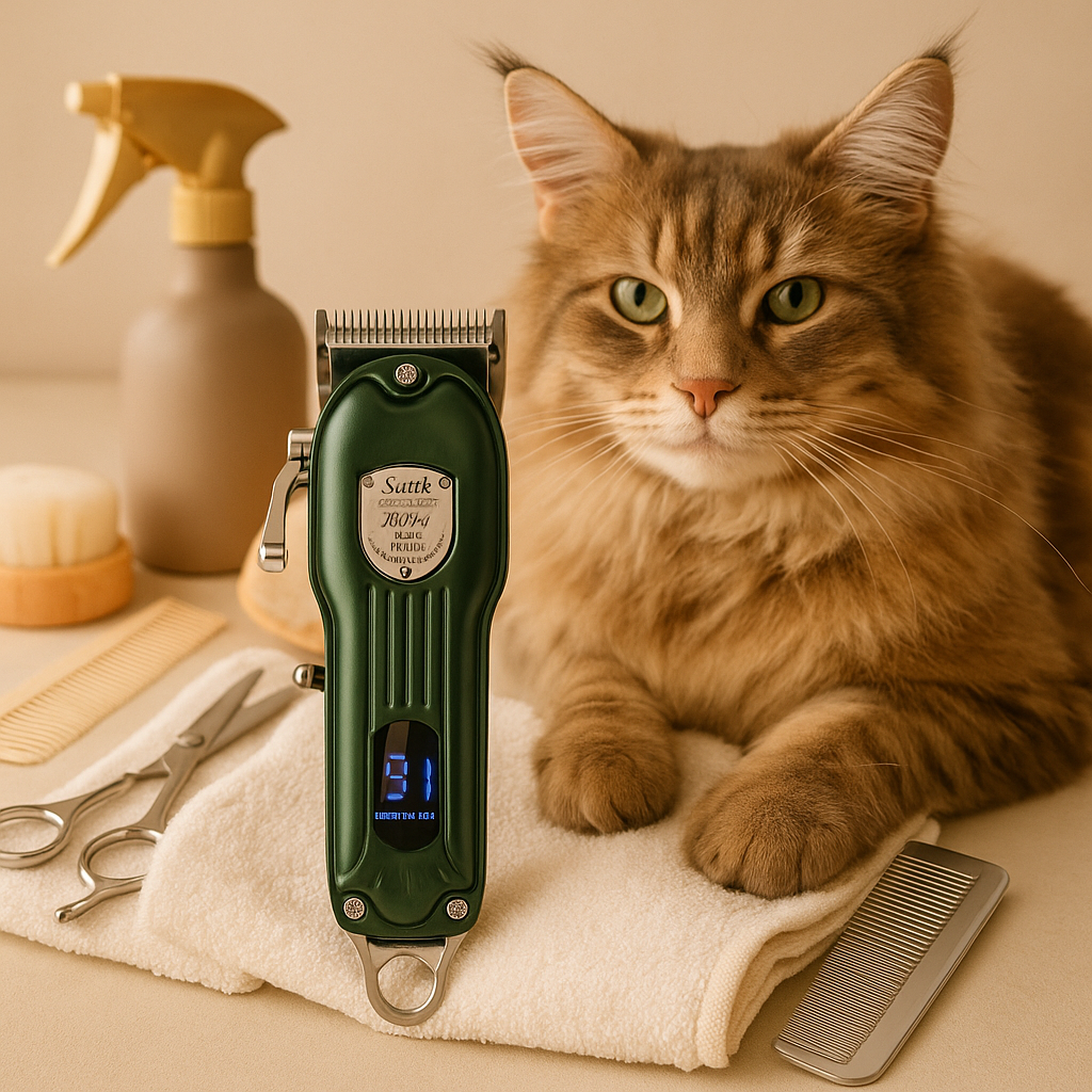Tondeuse Professionnelle Chat Poil Long – Faible Bruit, Haute Performance