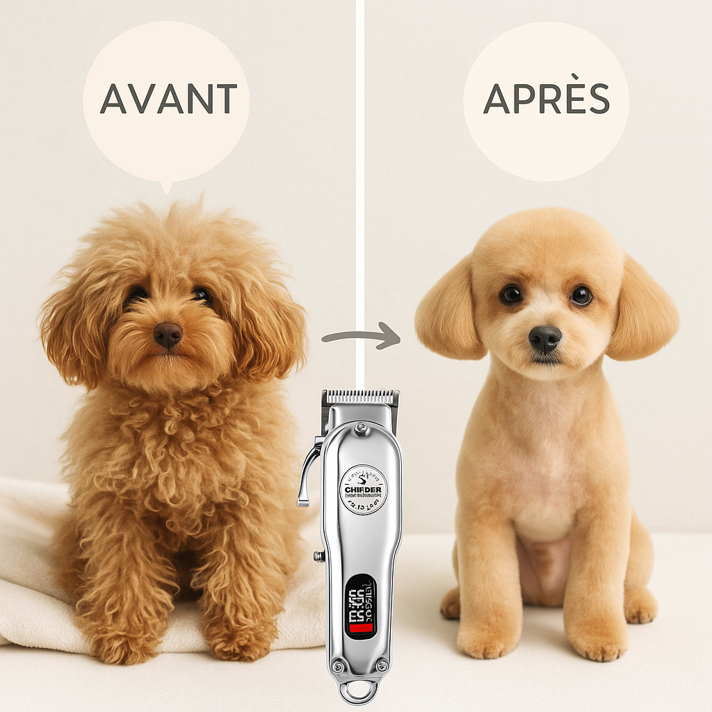Tondeuse Chien Poil Long Électrique – Pour Toilettage Complet