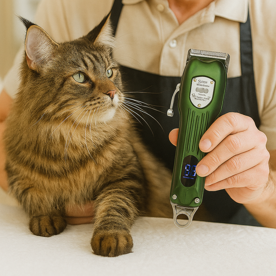 Tondeuse Professionnelle Chat Poil Long – Faible Bruit, Haute Performance
