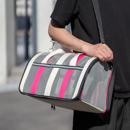 Sac transport chat - Design souple avec filet respirant