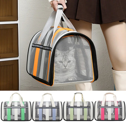 Sac transport chat - Design souple avec filet respirant